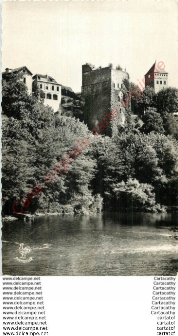 64.  SAUVETERRE DE BEARN . La Terrasse Vue Du Gave Avec La Tour Montréal . - Sauveterre De Bearn