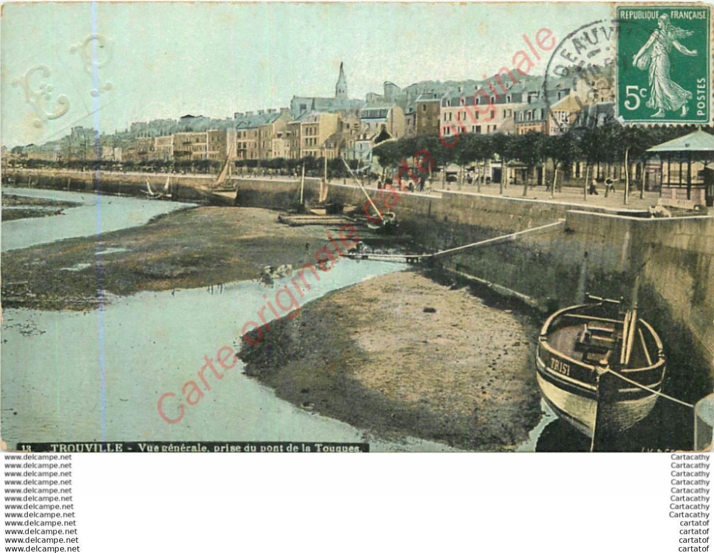 14.  TROUVILLE .  Vue Générale Prise Du Pont De La Touques . - Trouville