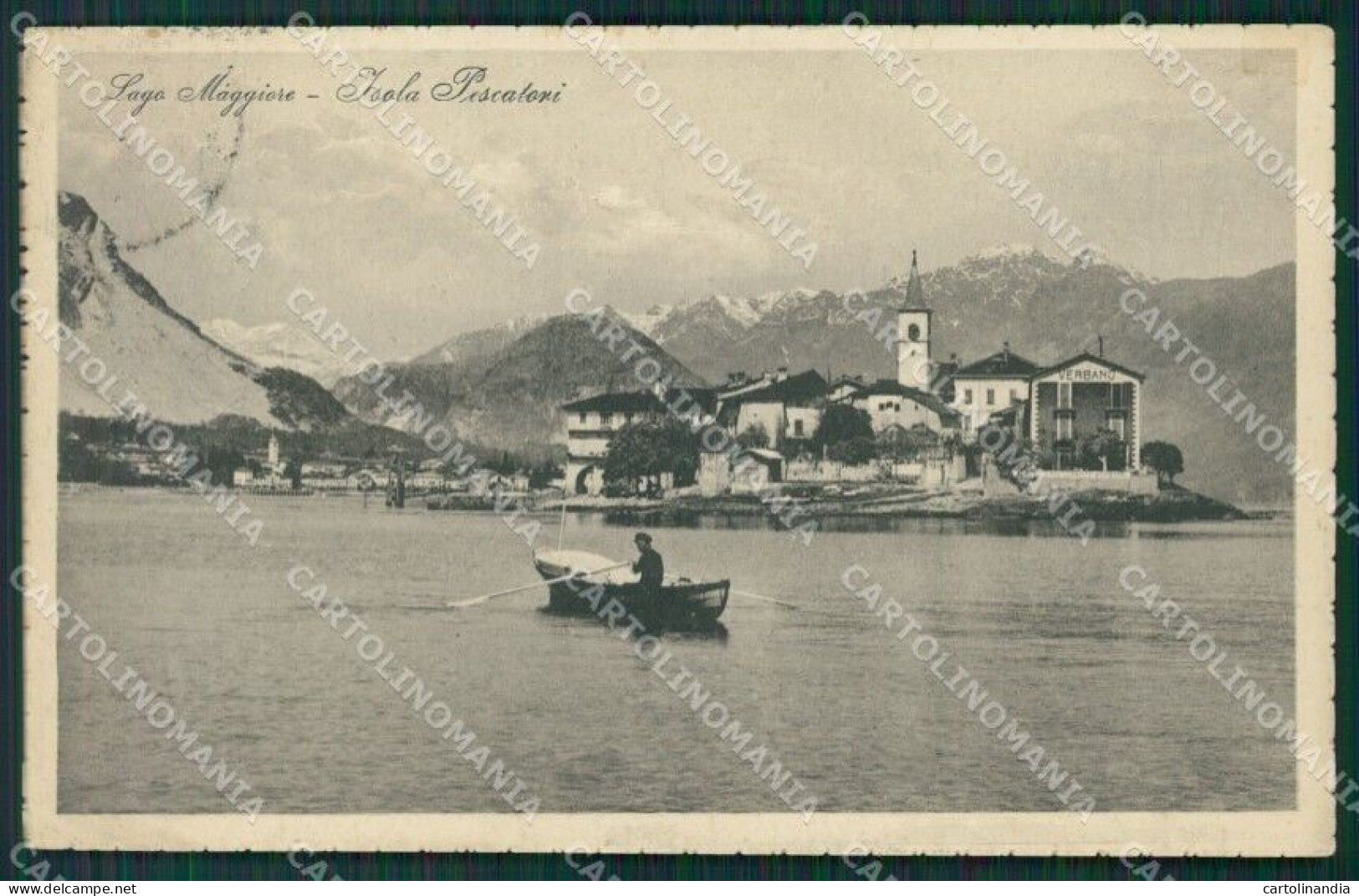 Verbania Stresa Isola Pescatori Lago Maggiore Cartolina KV4648 - Verbania