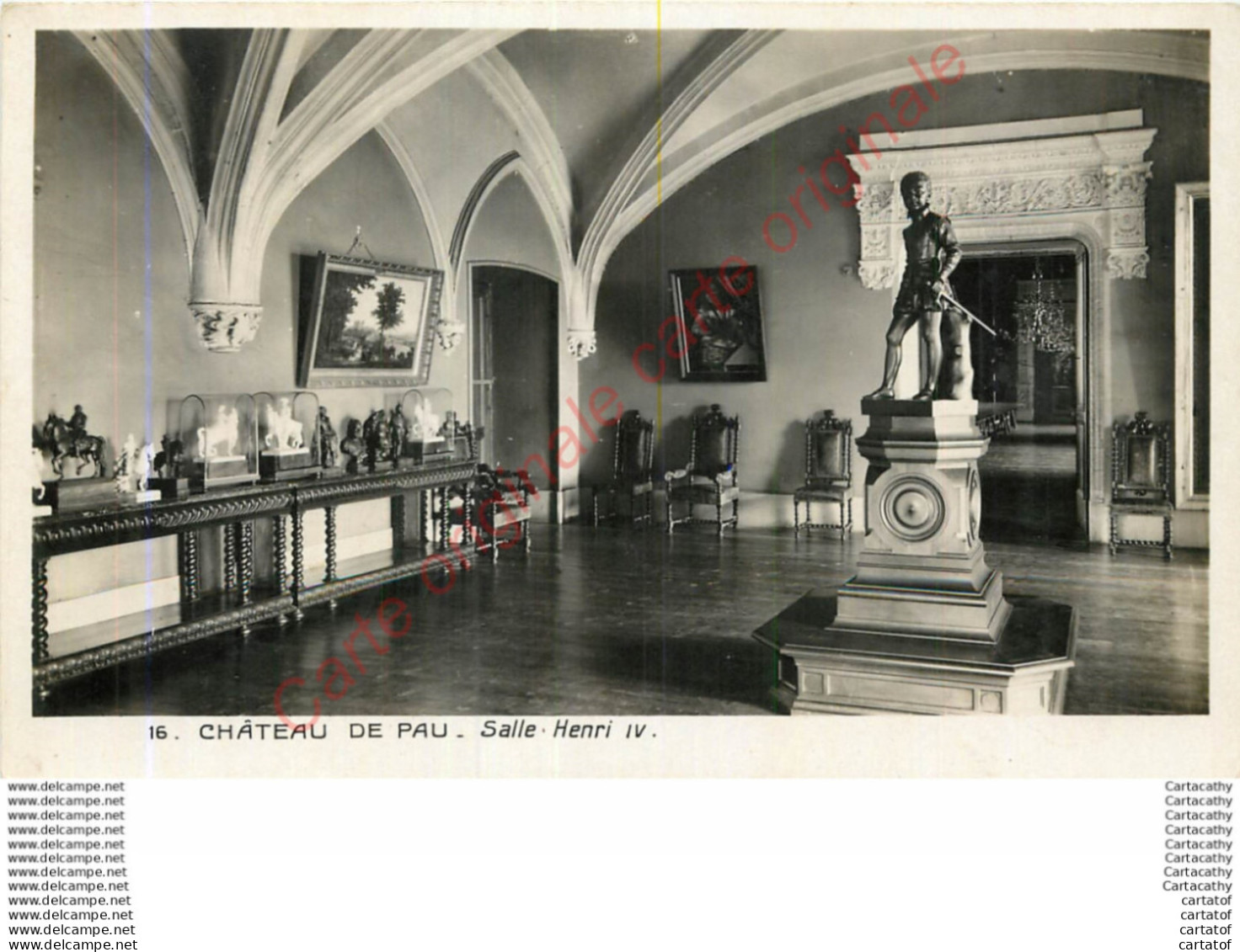 64.  PAU .  Le Château .  Salle Henri IV . - Pau