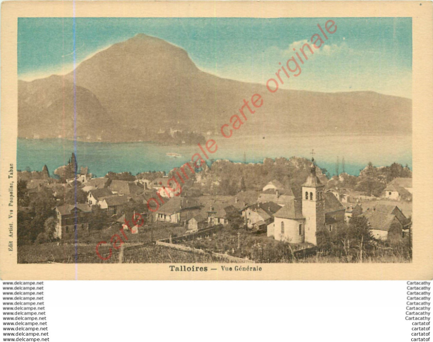 74.  TALLOIRES .  Vue Générale . - Talloires