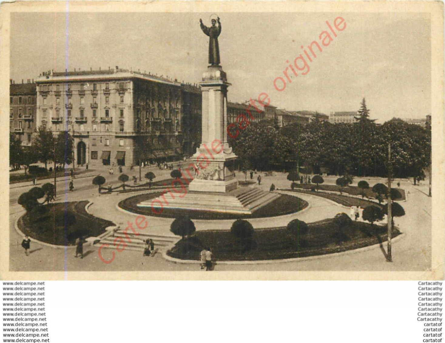 MILANO . Monumento A S. Francesco D'Assisi.   MILAN . - Milano