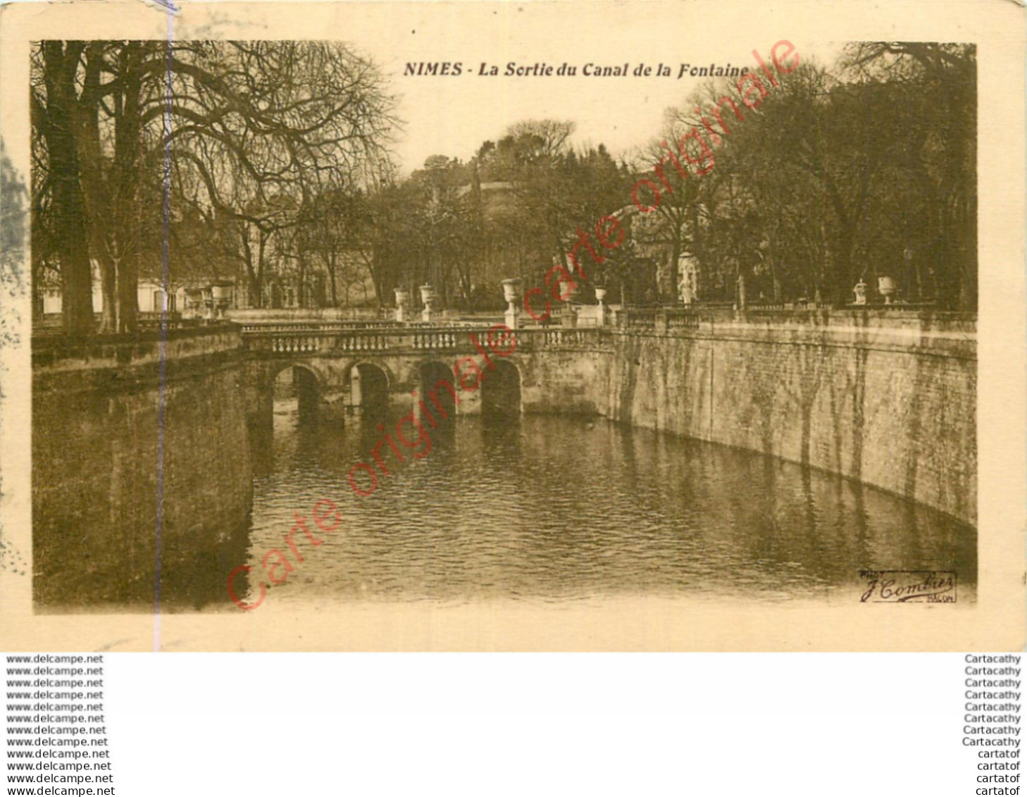 30.  NIMES .  La Sortie Du Canal De La Fontaine . - Nîmes