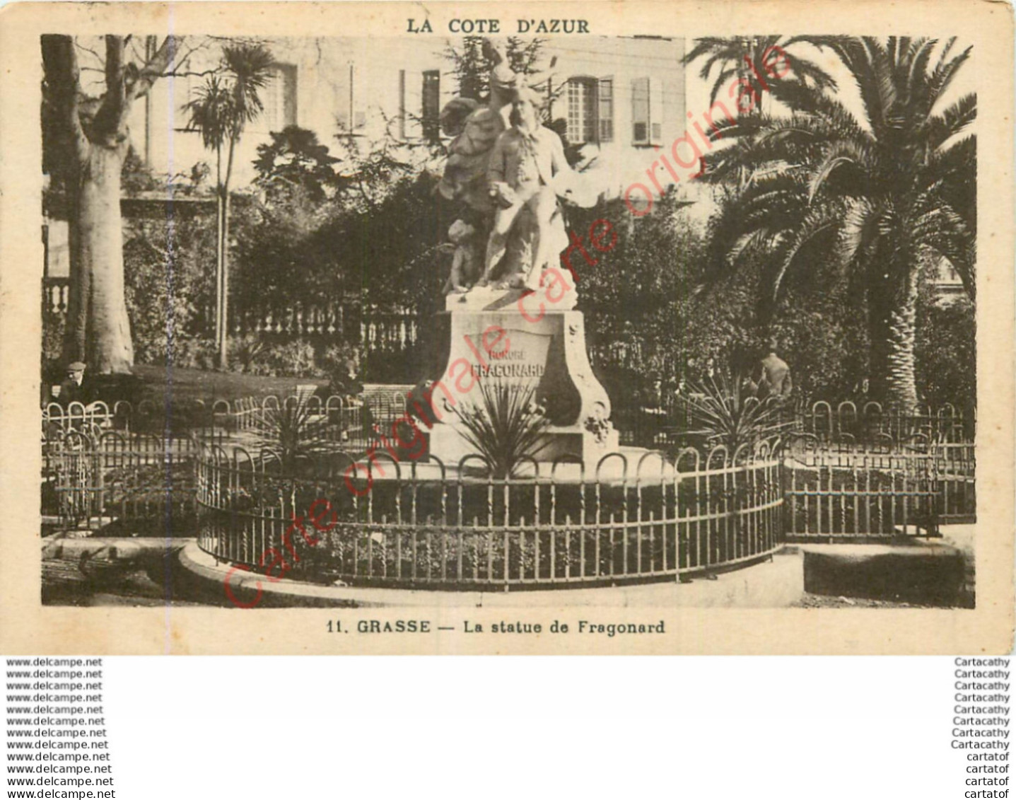 06.  GRASSE .  La Statue De Fragonard . - Grasse