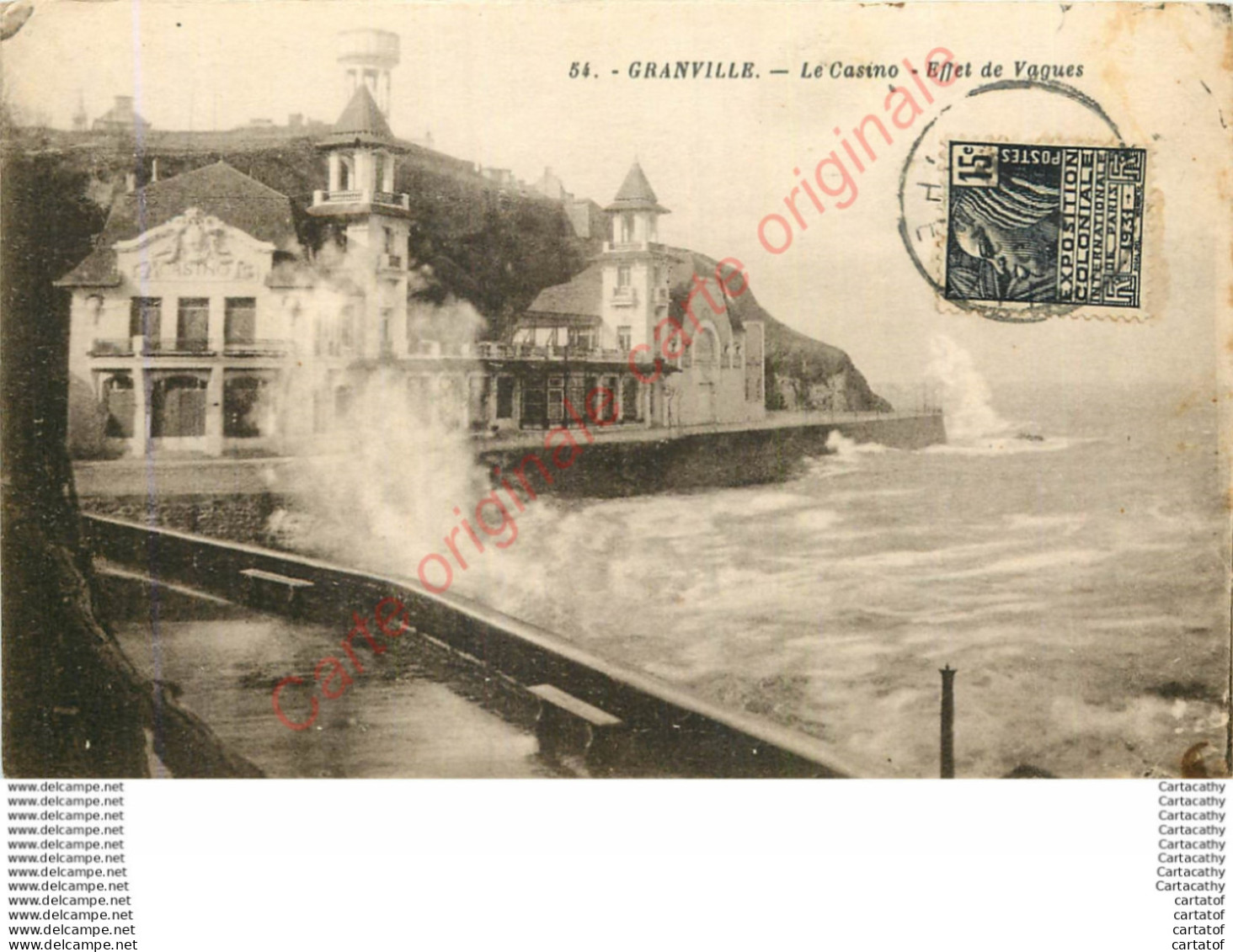 50.  GRANVILLE .  Le Casino .  Effet De Vagues . - Granville