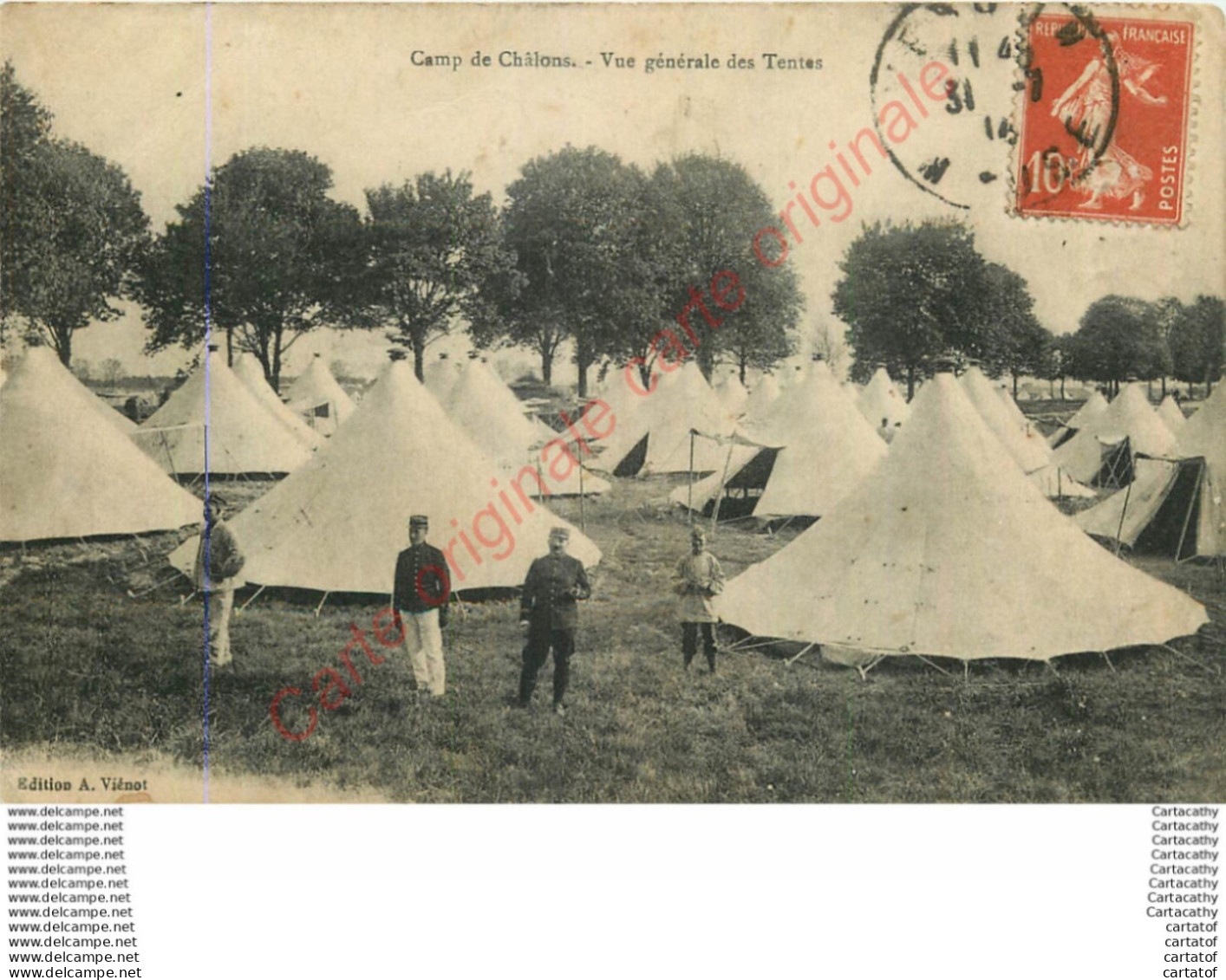 51.  CAMP DE CHALONS .  Vue Générale Des Tentes . - Camp De Châlons - Mourmelon