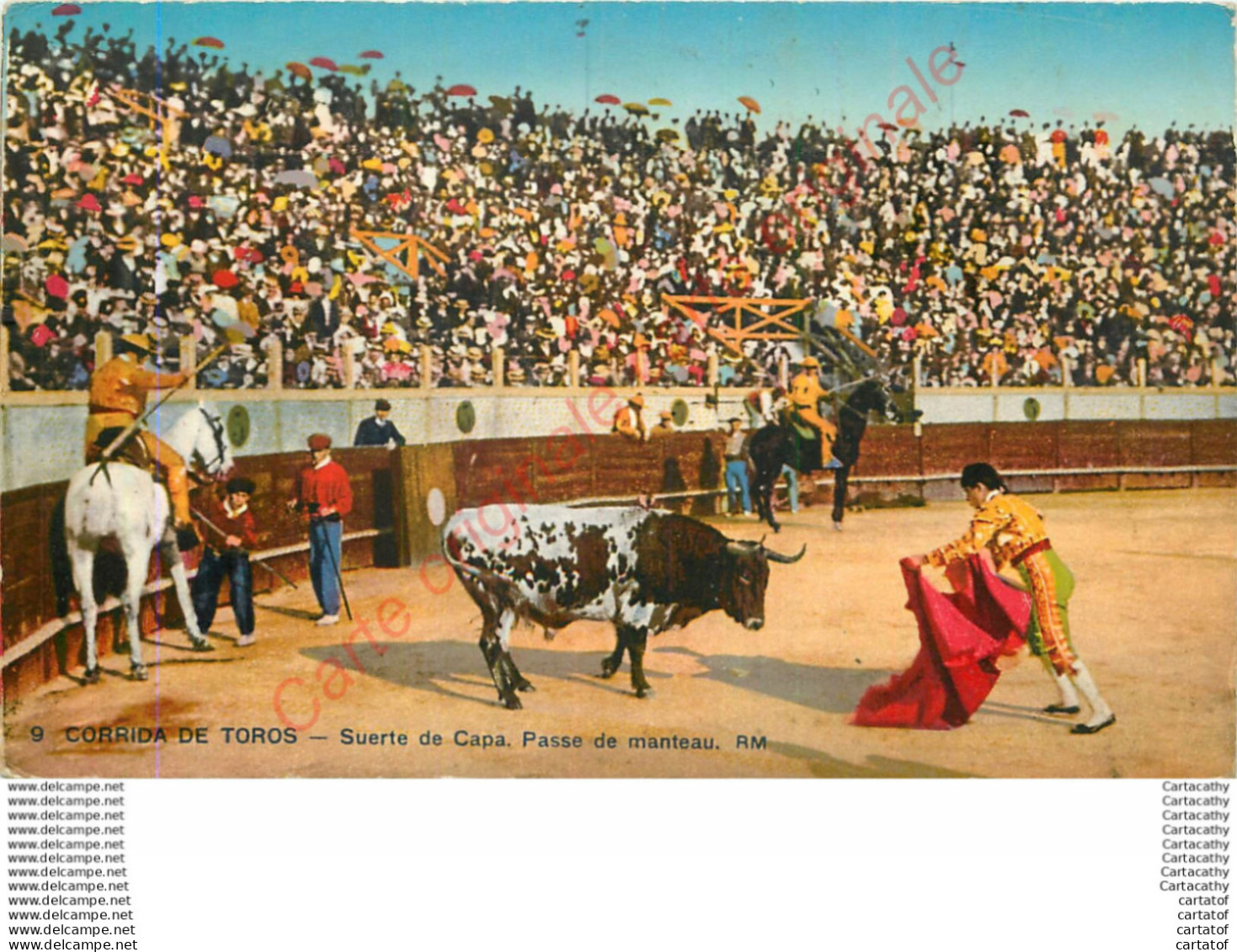 CORRIDA DE TOROS .  Suerte De Capa . Passe De Manteau . ( Cape ) . - Stierkampf