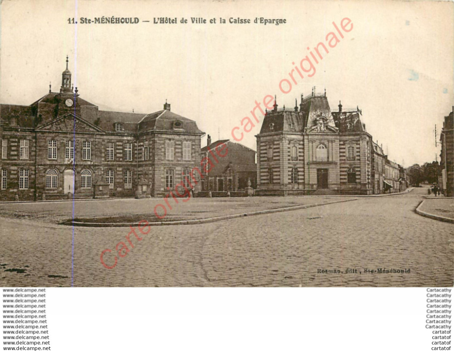 51.  SAINTE MENEHOULD .  Hôtel De Ville Et Caisse D'Epargne . - Sainte-Menehould