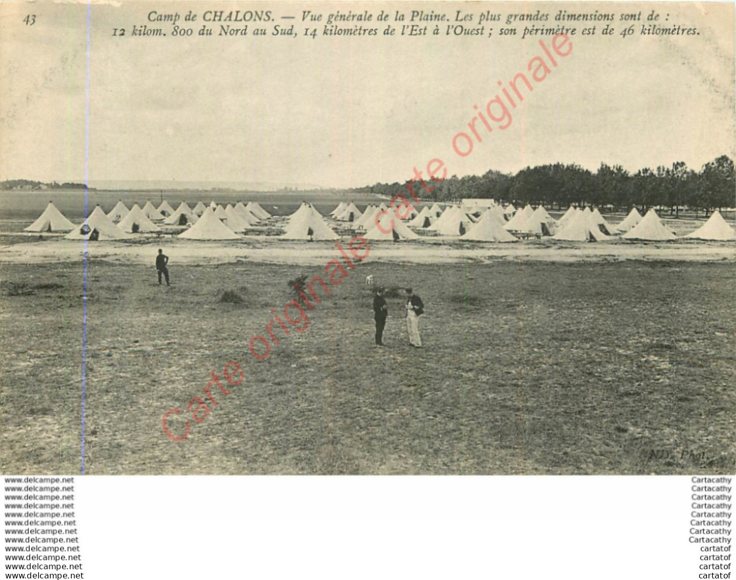 51.  CAMP DE CHALONS .  Vue Générale De La Plaine . - Camp De Châlons - Mourmelon