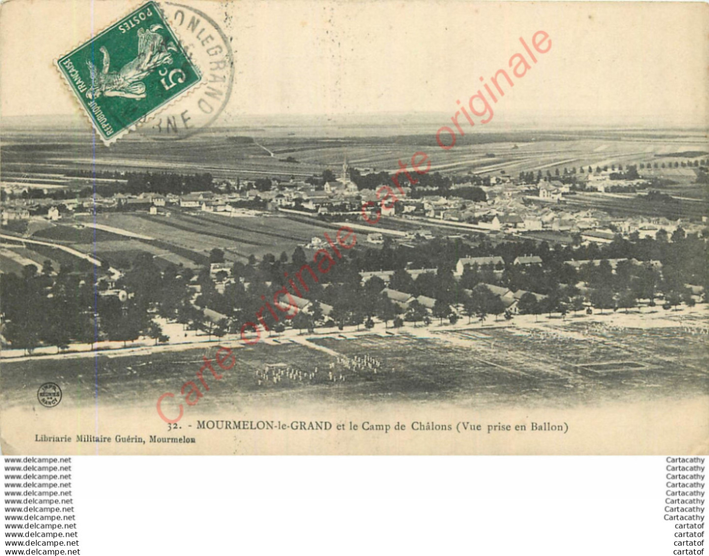 51.  MOURMELON LE GRAND . CAMP DE CHALONS . Vue Prise En Ballon . - Camp De Châlons - Mourmelon