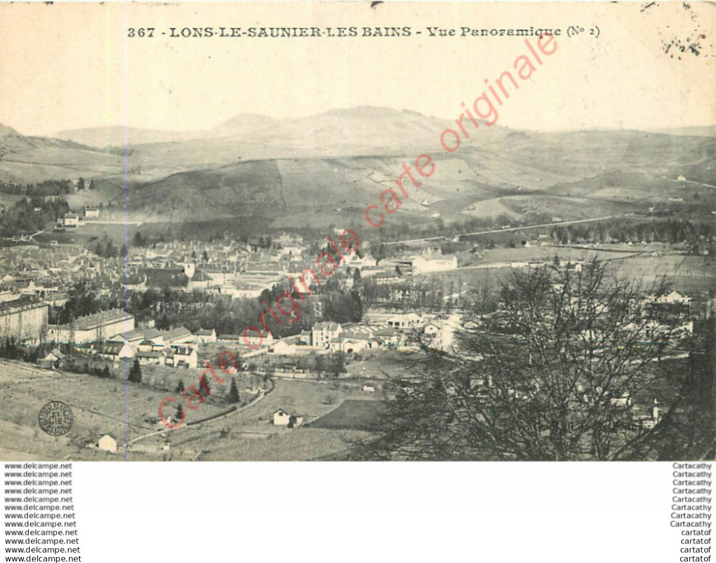 39.  LONS LE SAUNIER LES BAINS .  Vue Panoramique . - Lons Le Saunier