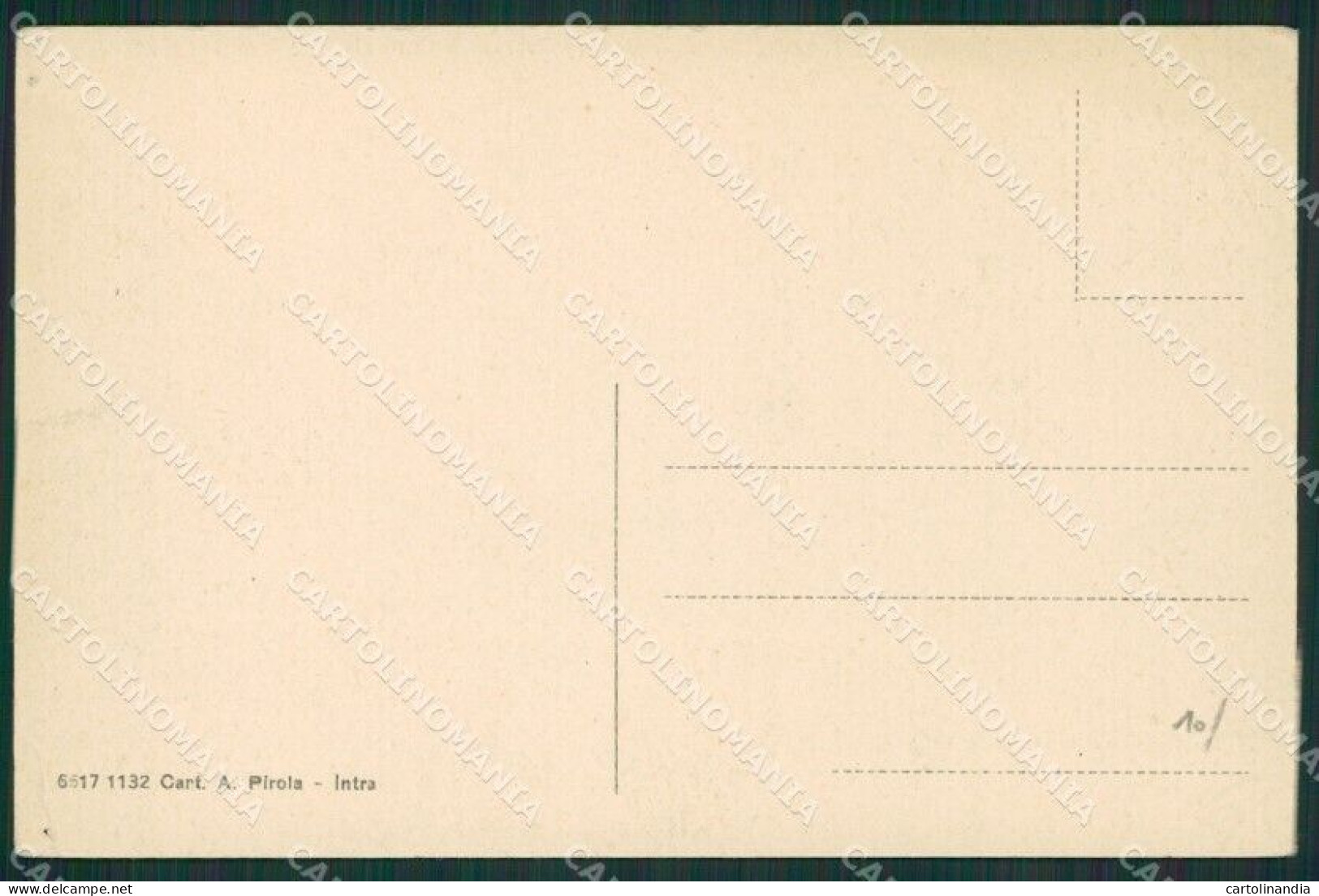 Verbania Intra Mappa Lago Maggiore Cartolina KV4731 - Verbania