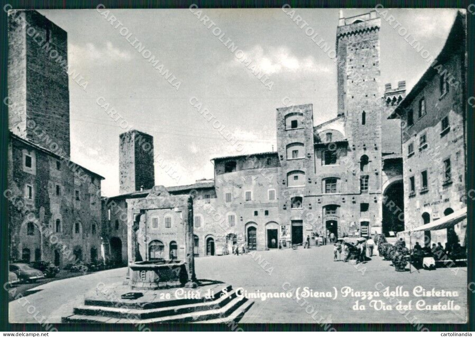 Siena San Gimignano Foto FG Cartolina KV8001 - Siena
