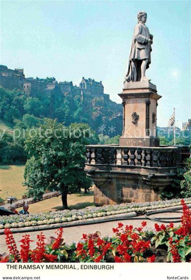 72769301 Edinburgh Ramsay Memorial Statue Castle Edinburgh - Andere & Zonder Classificatie