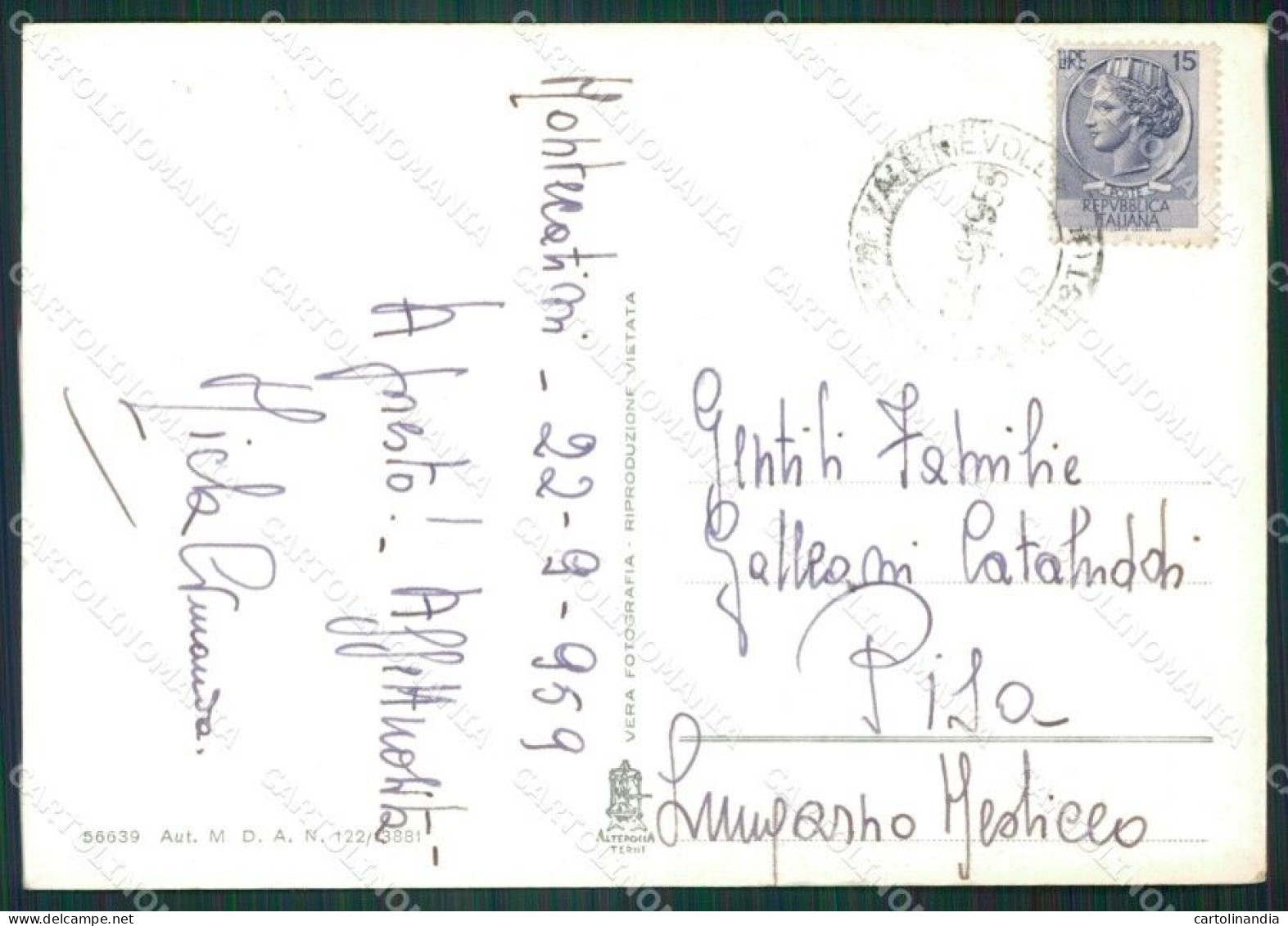 Pistoia Montecatini Terme Foto FG Cartolina KV8039 - Pistoia