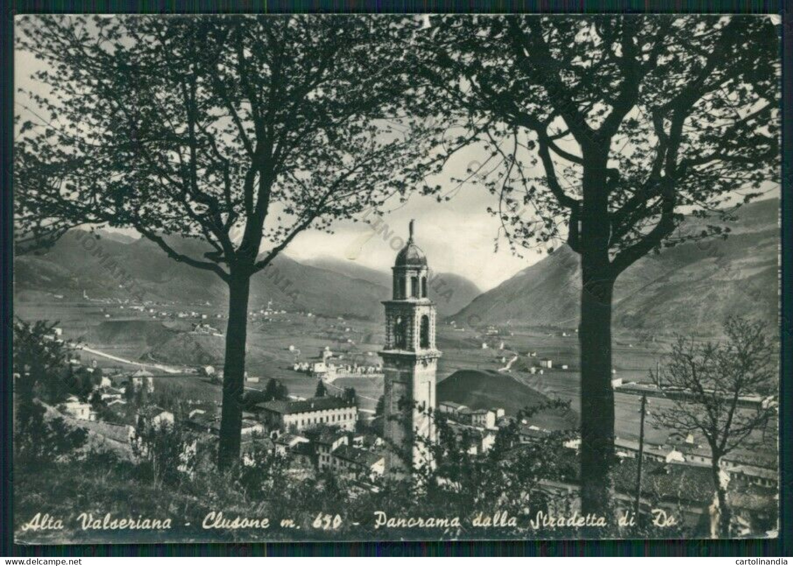 Bergamo Clusone Alta Valseriana STRAPPO Foto FG Cartolina KV8272 - Bergamo