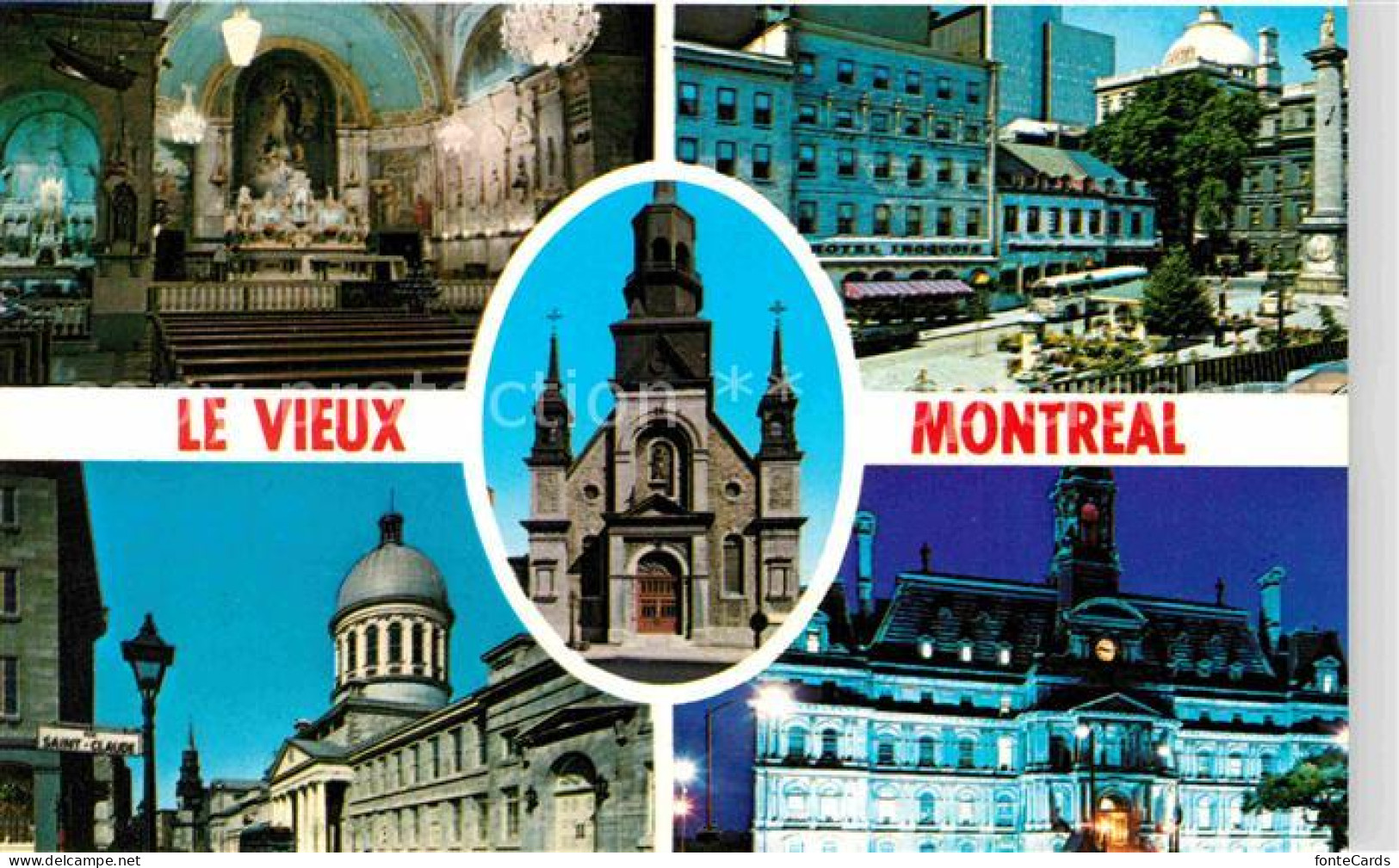 72767677 Montreal Quebec Eglise Notre Dame Edifice Bon Secours Old City Square H - Unclassified