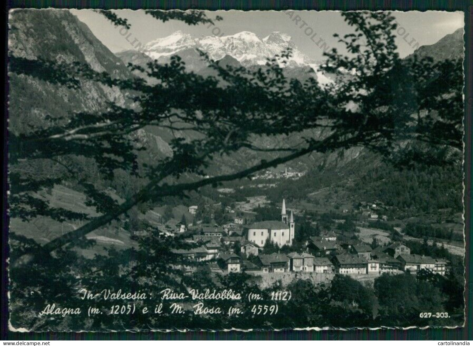 Vercelli Riva Valdobbia Alagna Monte Rosa Foto FG Cartolina KV8556 - Vercelli