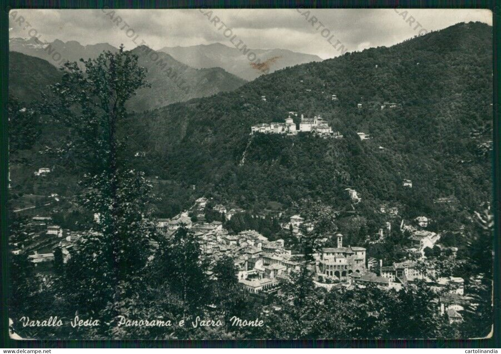 Vercelli Varallo Sesia Santo Monte PIEGHINE Foto FG Cartolina KV8560 - Vercelli