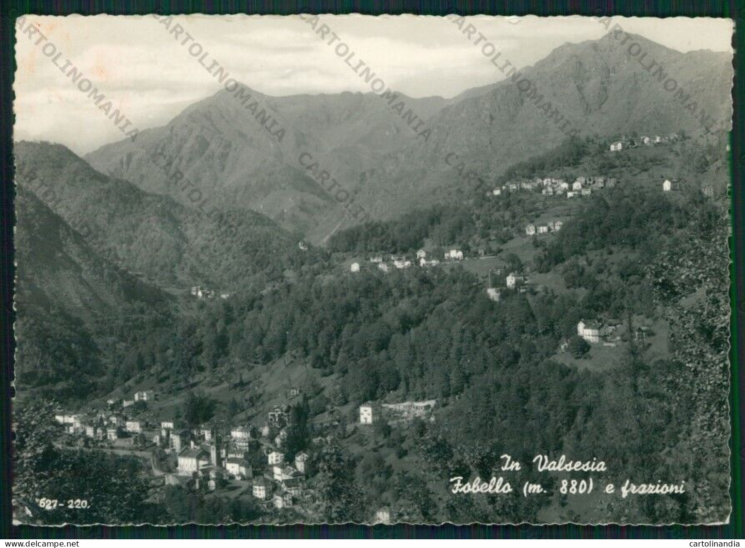 Vercelli Fobello Valsesia PIEGHINE Foto FG Cartolina KV8570 - Vercelli