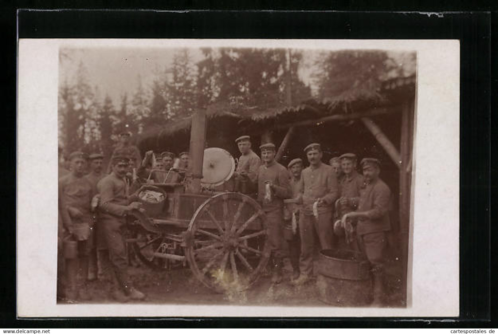 AK Deutsche Soldaten An Einer Gulaschkanone  - War 1914-18