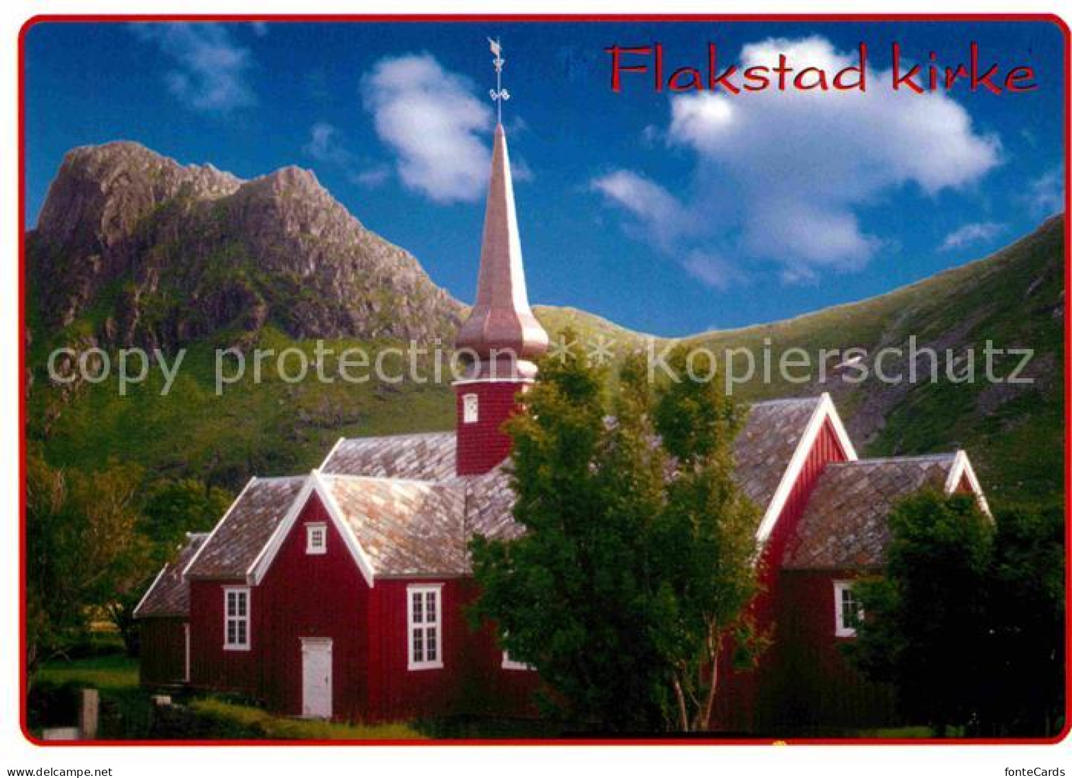 72765348 Flakstad Kirke Kirche Flakstad - Norvège