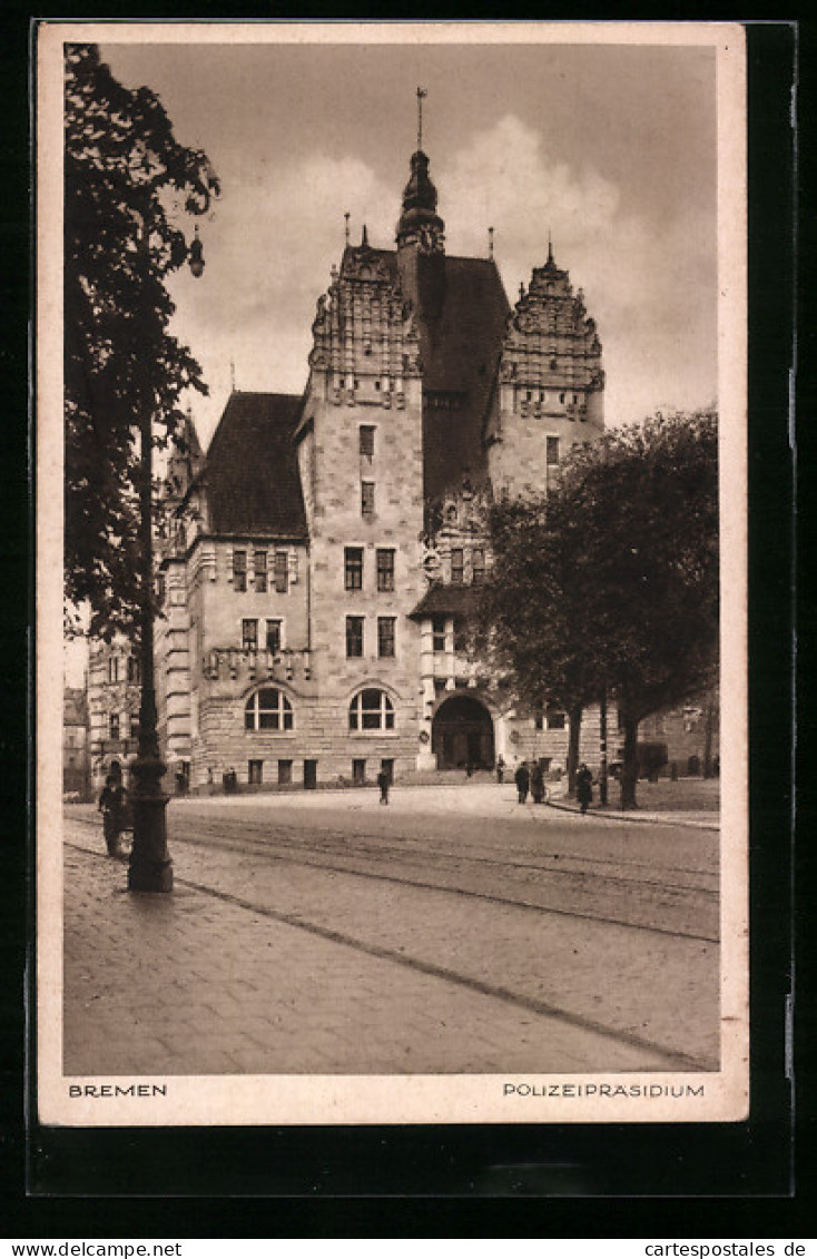 AK Bremen, Strassenpartie Mit Polizeipräsidium  - Bremen