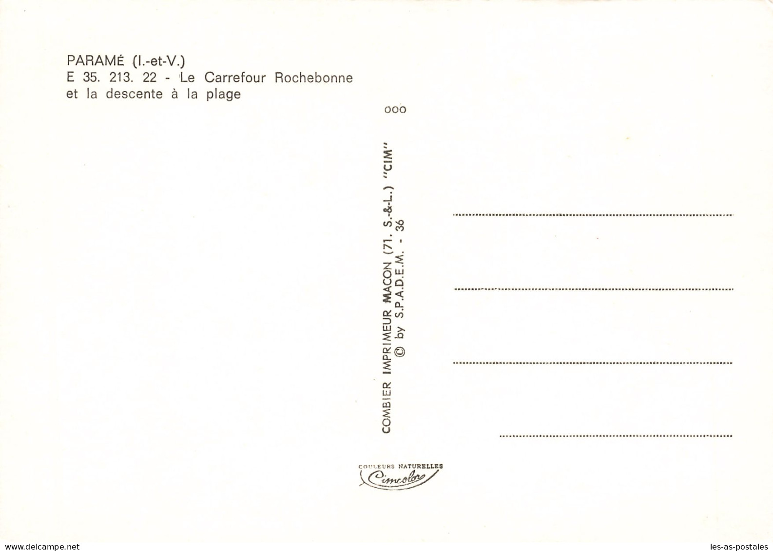 35 PARAME LE CARREFOUR ROCHEBONNE - Parame