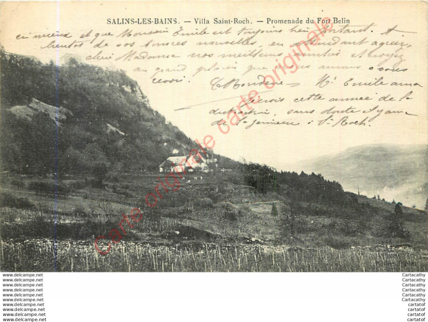 39.  SALINS LES BAINS .  Villa Saint-Roch .  Promenade Du Fort Belin . - Autres & Non Classés