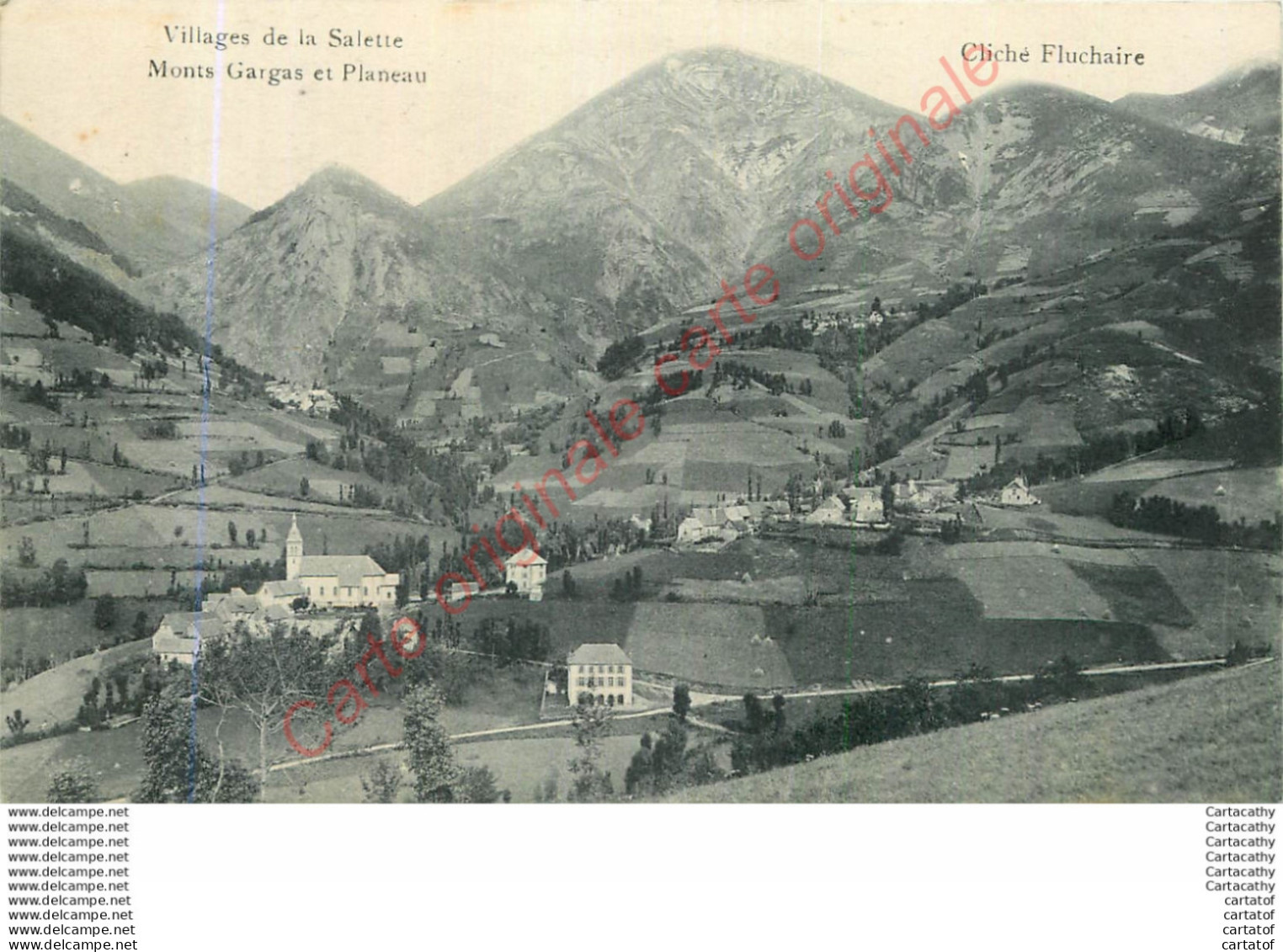 38.  Villages De LA SALETTE .  Monts Gargas Et Plateau . - La Salette