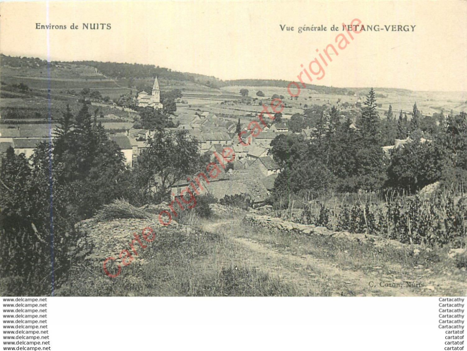 21.  NUITS .  Vue Générale De L' ETANG VERGY . - Nuits Saint Georges