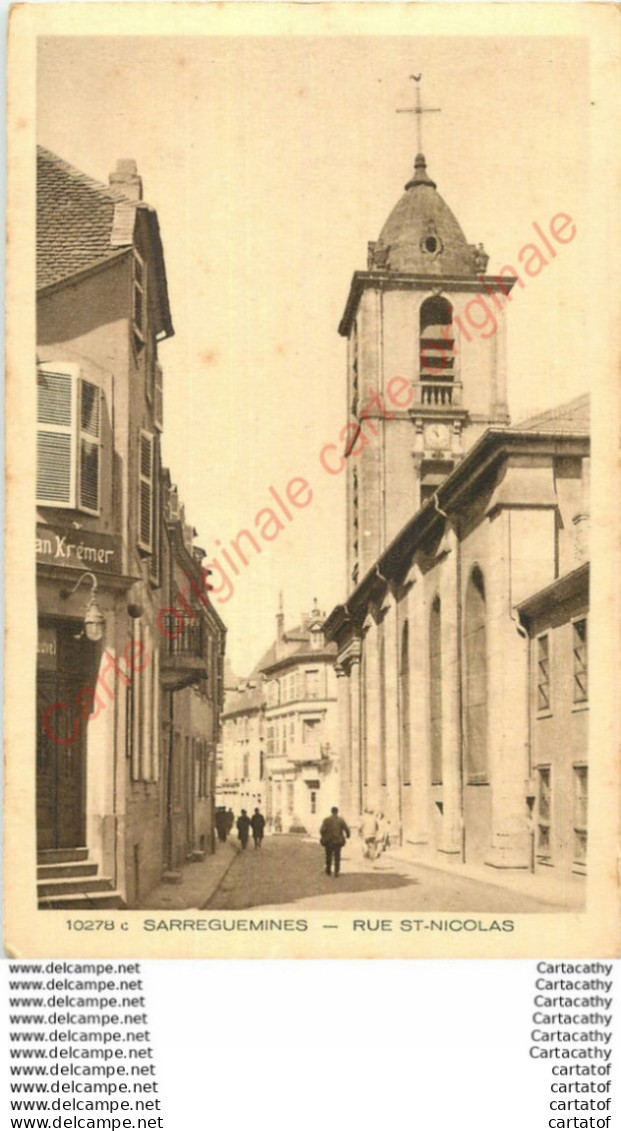 57.  SARREGUEMINES .  Rue St-Nicolas . - Sarreguemines