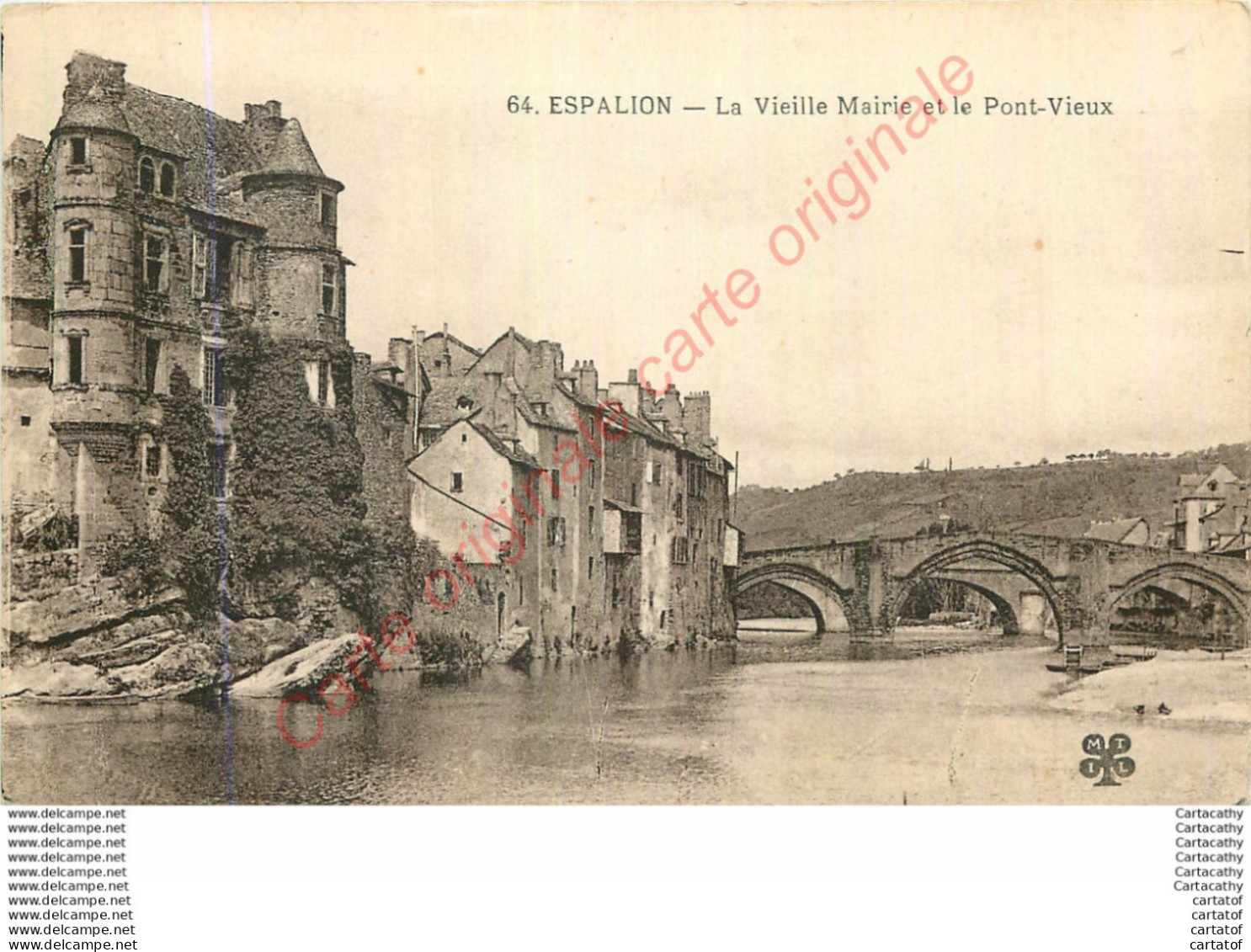 12.  ESPALION .  La Vieille Mairie Et Le Pont Vieux . - Espalion