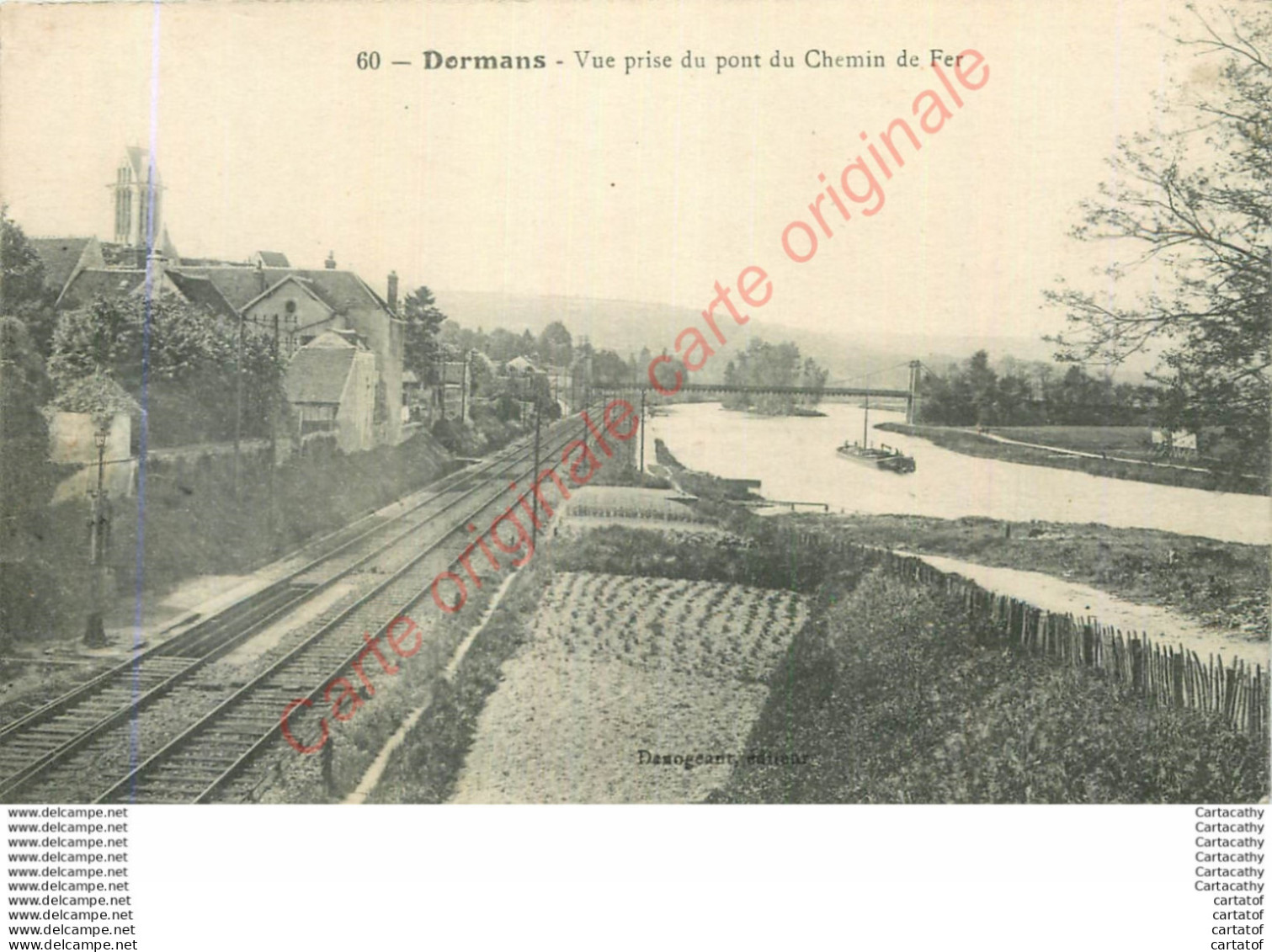 51.  DORMANS .  Vue Prise Du Pont Du Chemin De Fer . - Dormans
