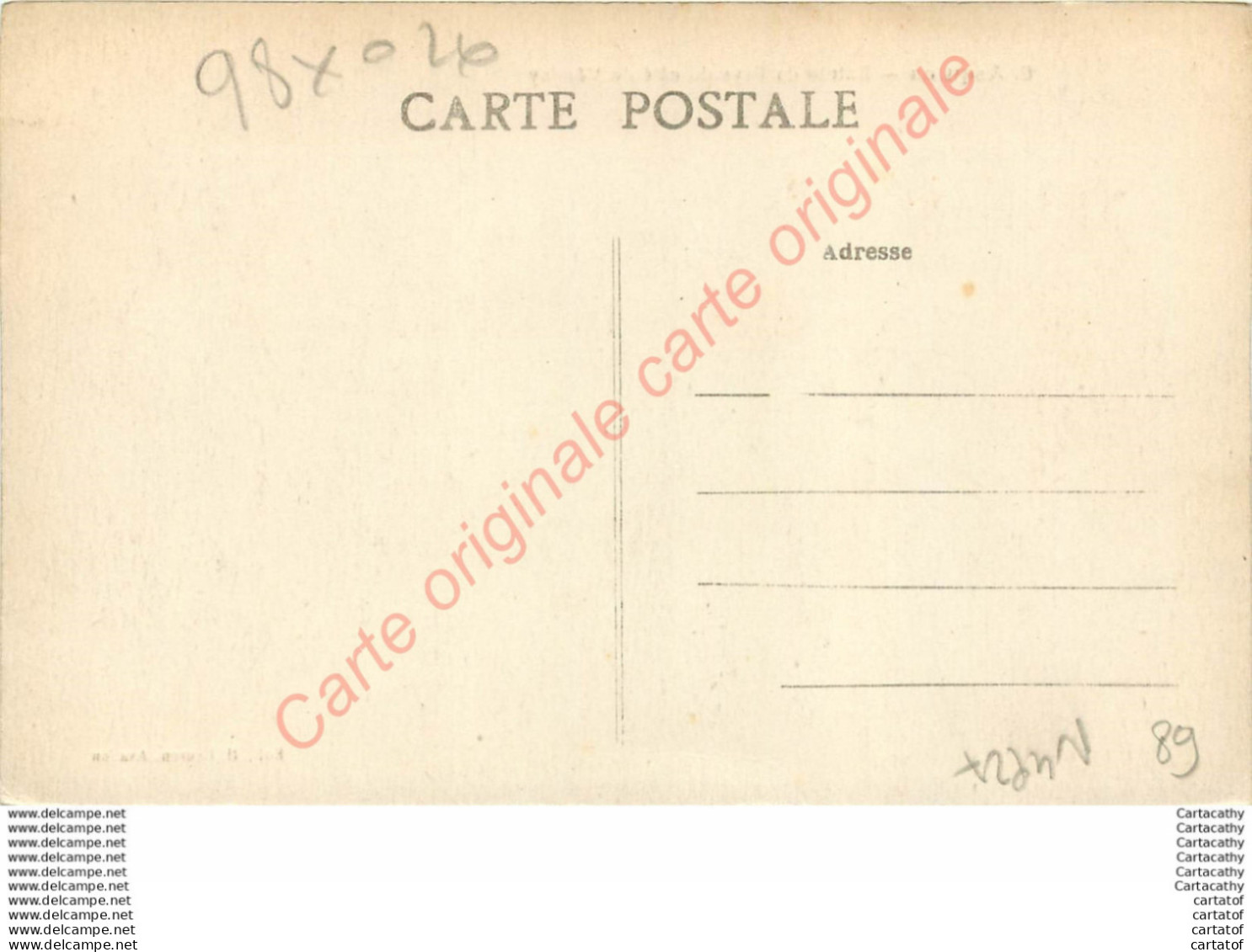 89.  ASQUINS .  Entrée Du Pays Du Côté De Vézelay . - Other & Unclassified