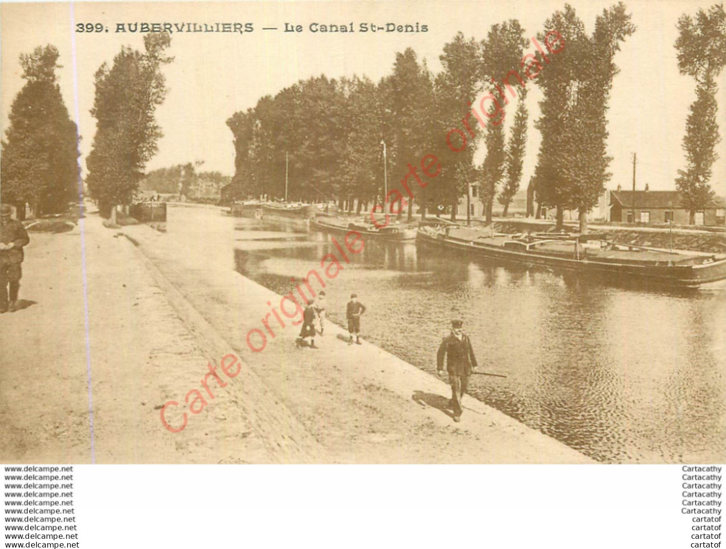 93.  AUBERVILLIERS .  Le Canal St-Denis . - Aubervilliers