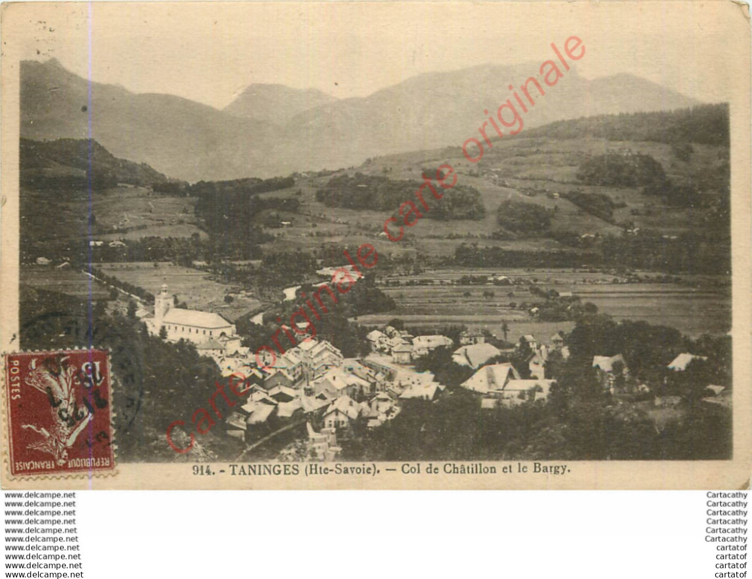 74.  TANINGES .  Col De Châtillon Et Le Bargy . - Taninges