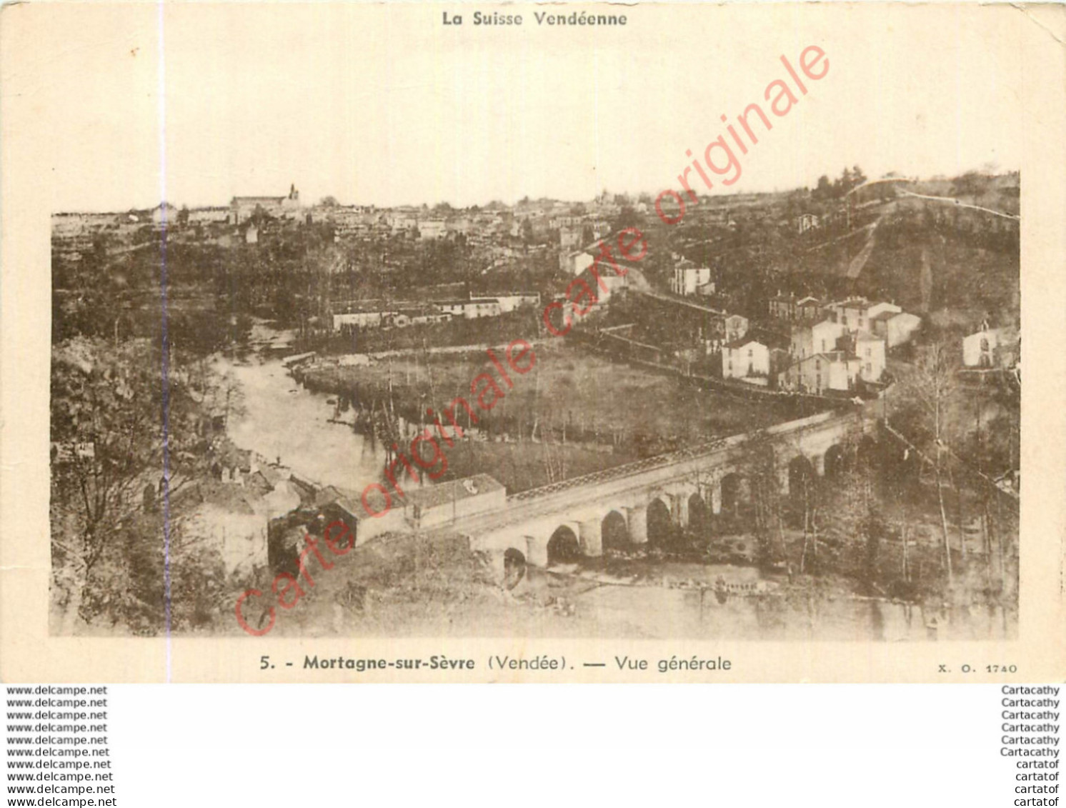 85.  MORTAGNE SUR SEVRE .  Vue Générale . - Mortagne Sur Sevre