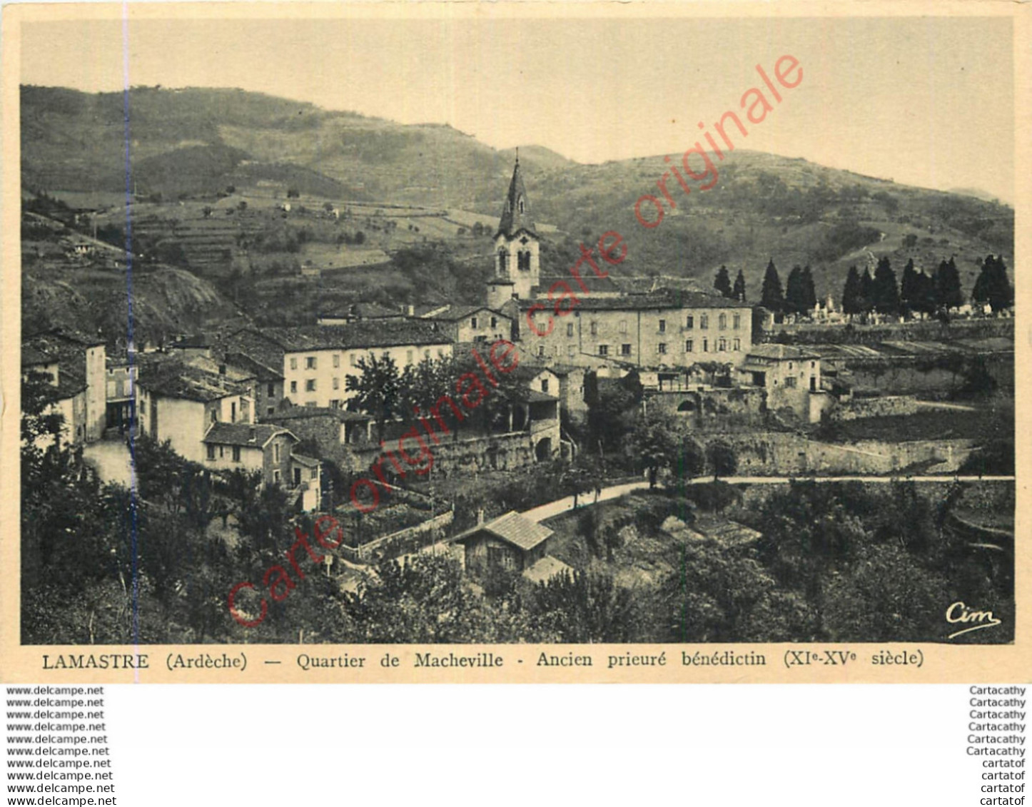 07.  LAMASTRE .  Quartier De Macheville . Ancien Prieuré Bénédictin . - Lamastre