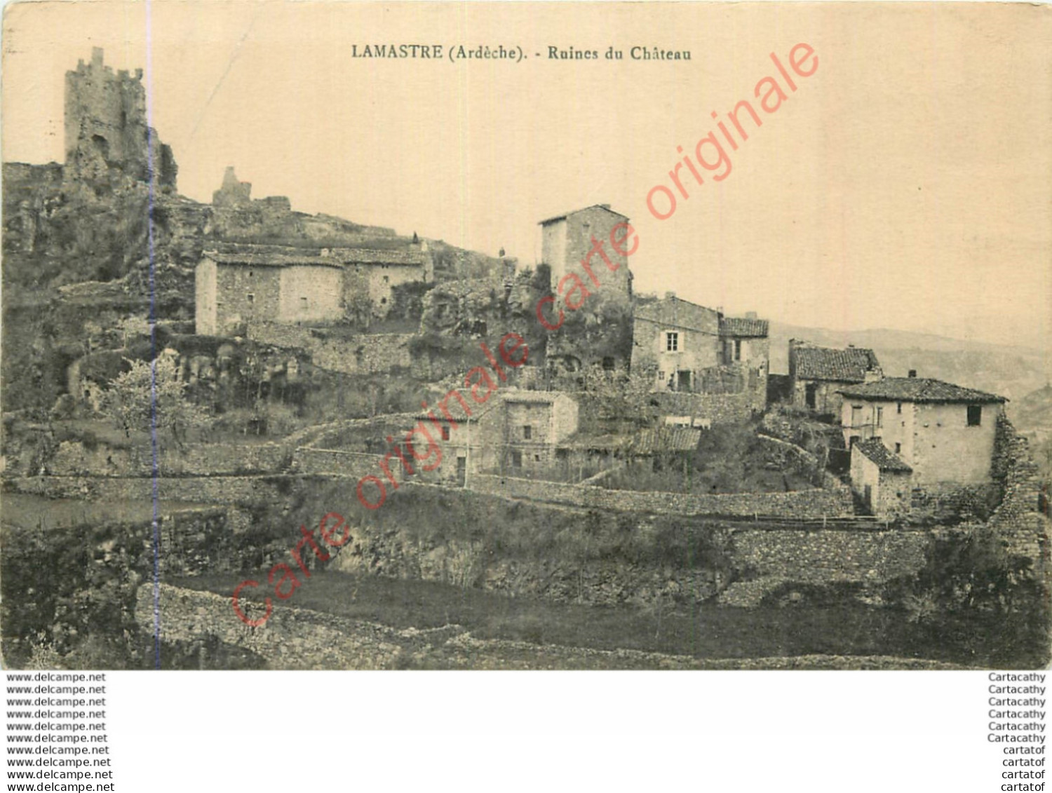 07.  LAMASTRE .  Ruines Du Château . - Lamastre