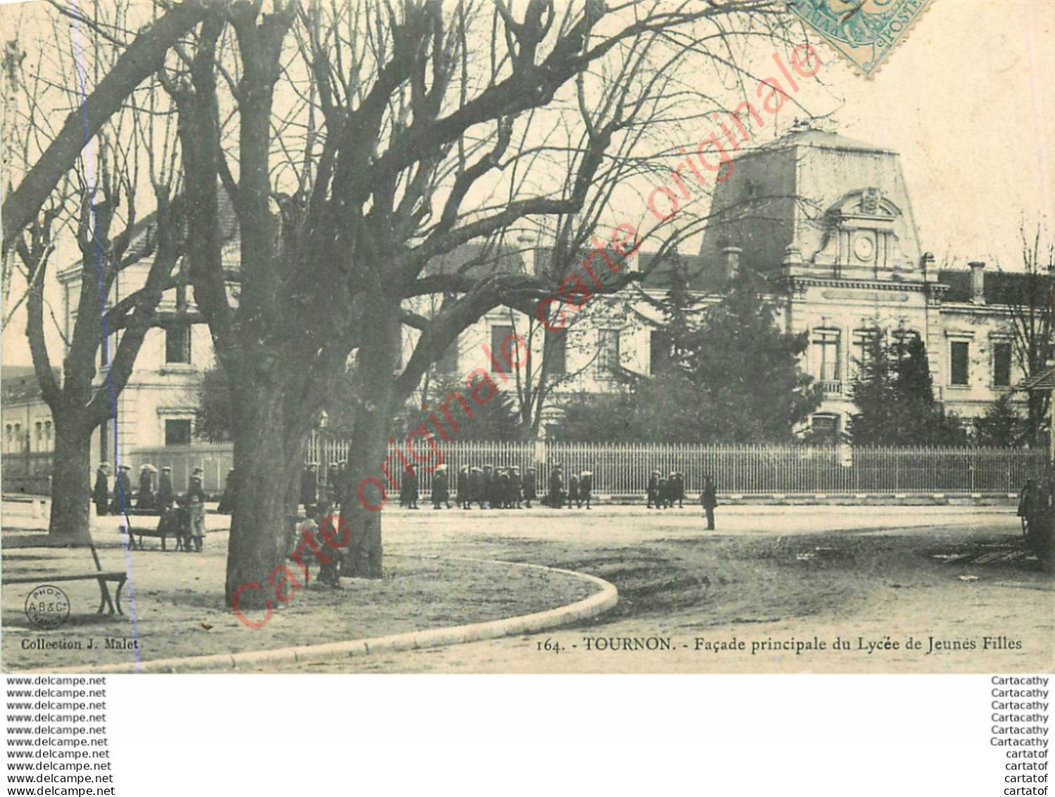 07.  TOURNON .  Façade Principale Du Lycée De Jeunes Filles . - Tournon