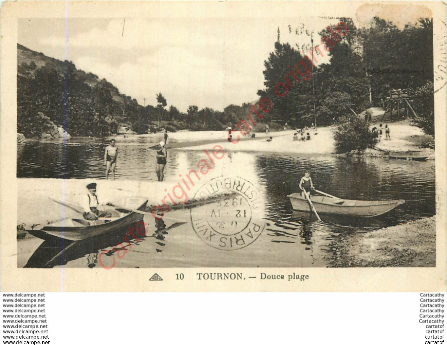 07.  TOURNON SUR RHONE .  Douce Plage . - Tournon