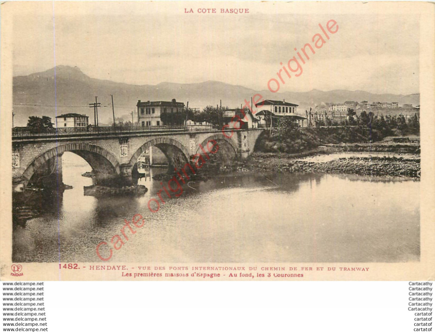 64.  HENDAYE . Vue Des Ponts Internationaux .  CPA LABOUCHE  FRERES TOULOUSE . - Hendaye