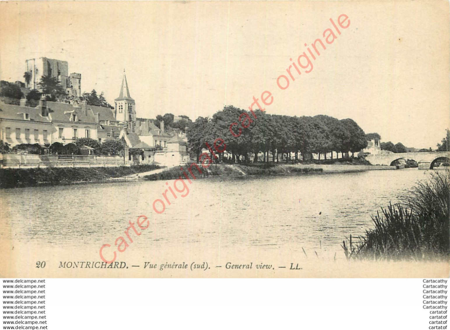 41.  MONTRICHARD .  Vue Générale Sud . - Montrichard