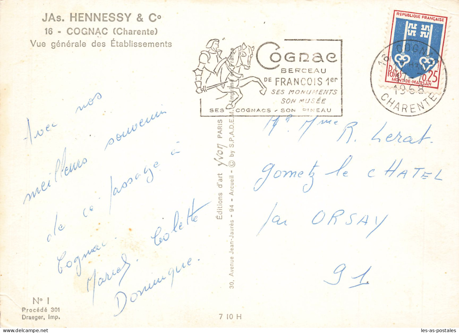 16 COGNAC JAS HENNESSY - Cognac