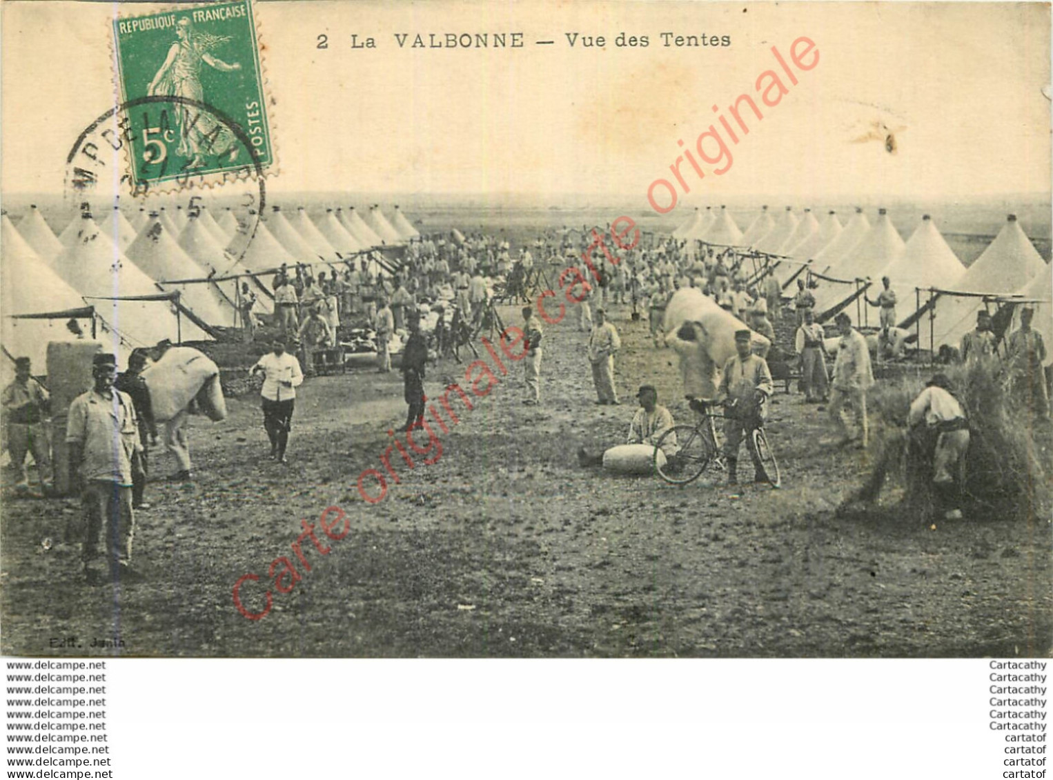 LA VALBONNE .  Vue Des Tentes . - Maniobras