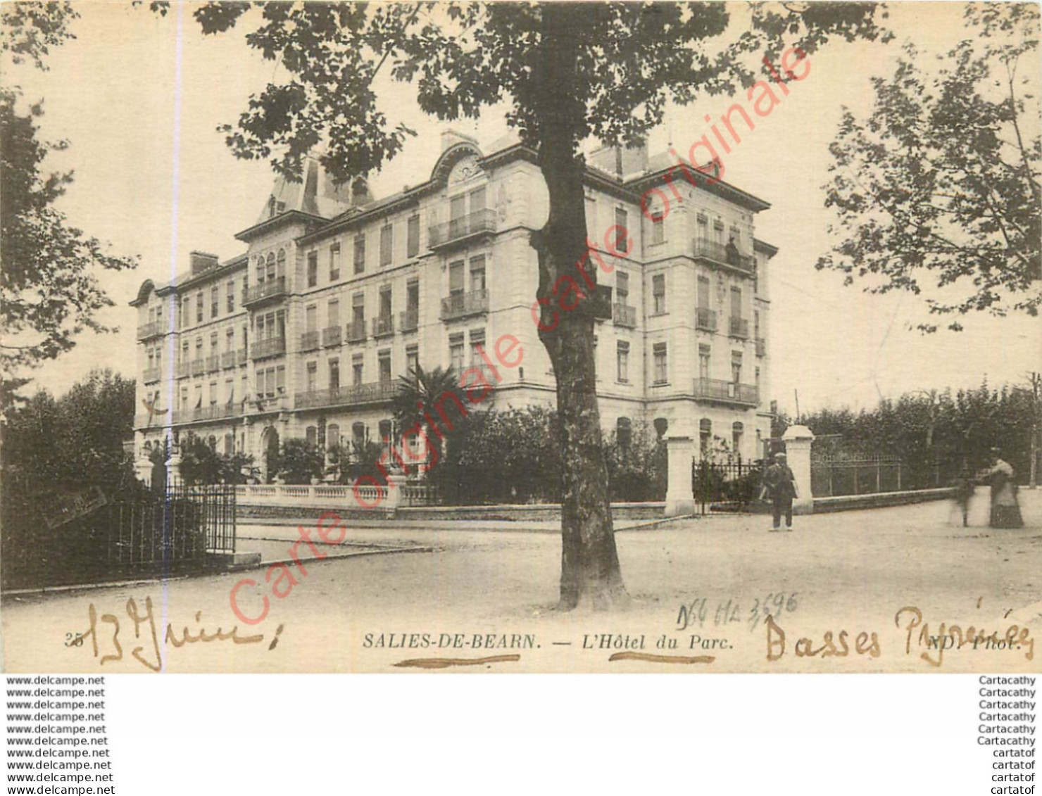 64.  SALIES DE BEARN . L'Hôtel Du Parc . - Salies De Bearn