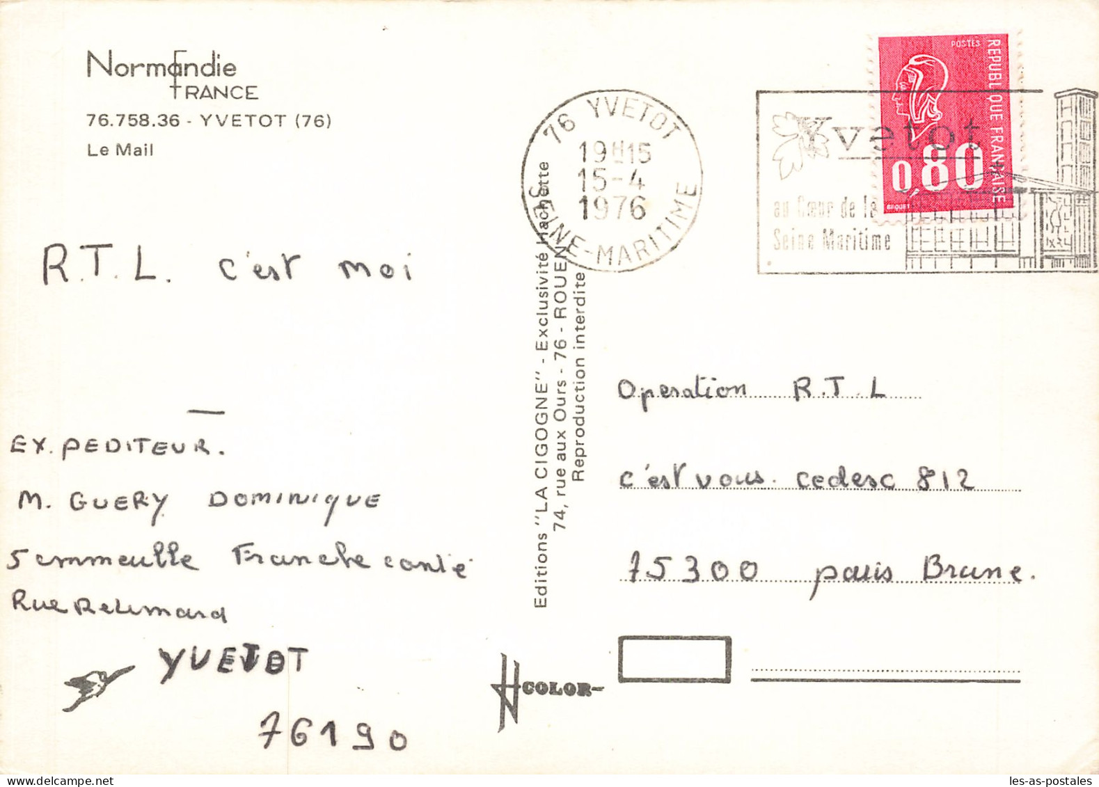 76 YVETOT LE MAIL   - Yvetot