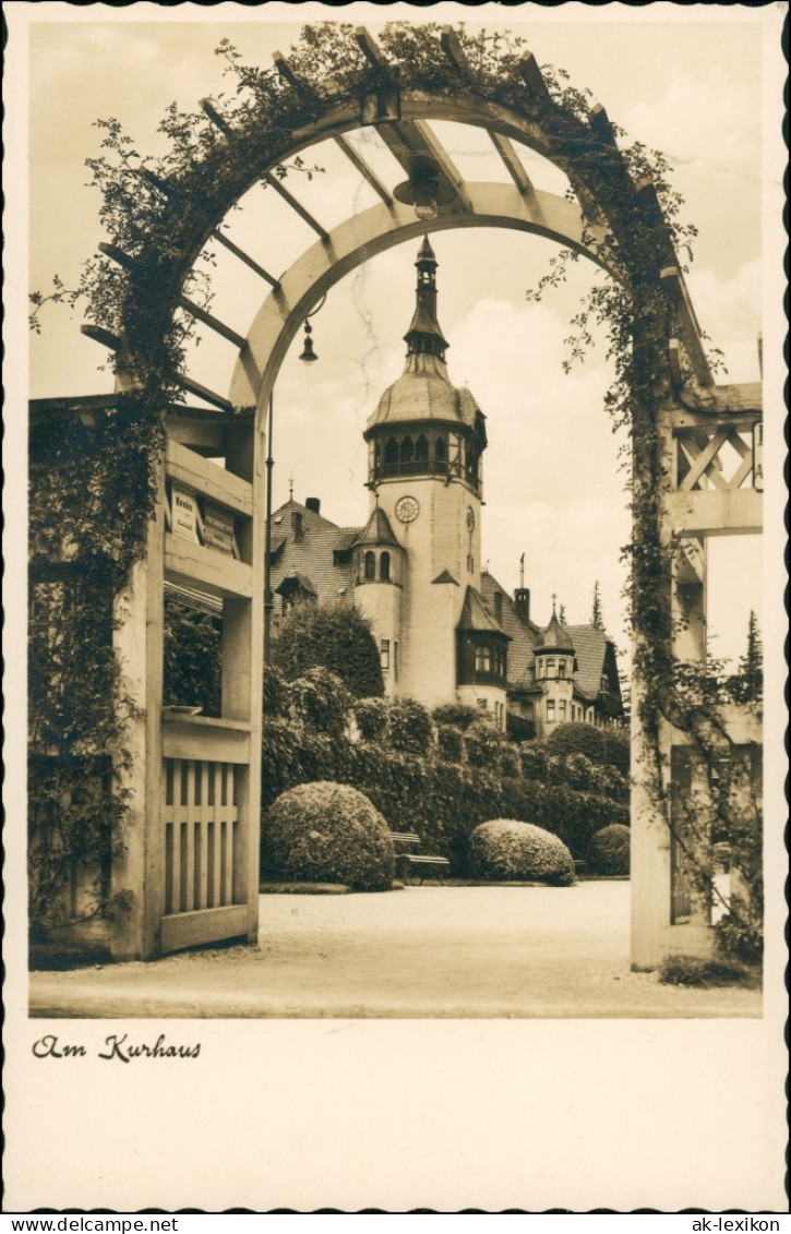 Postcard Bad Flinsberg Świeradów-Zdrój Kurhaus, Kurpark 1930 - Schlesien