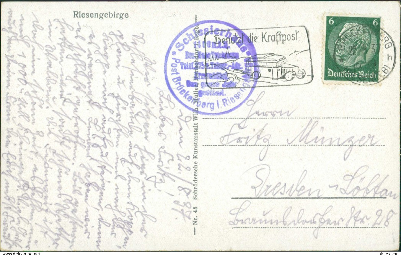 Brückenberg-Krummhübel Karpacz Górny Karpacz  Hampelbaude, Teichbaude, E 1939 - Schlesien